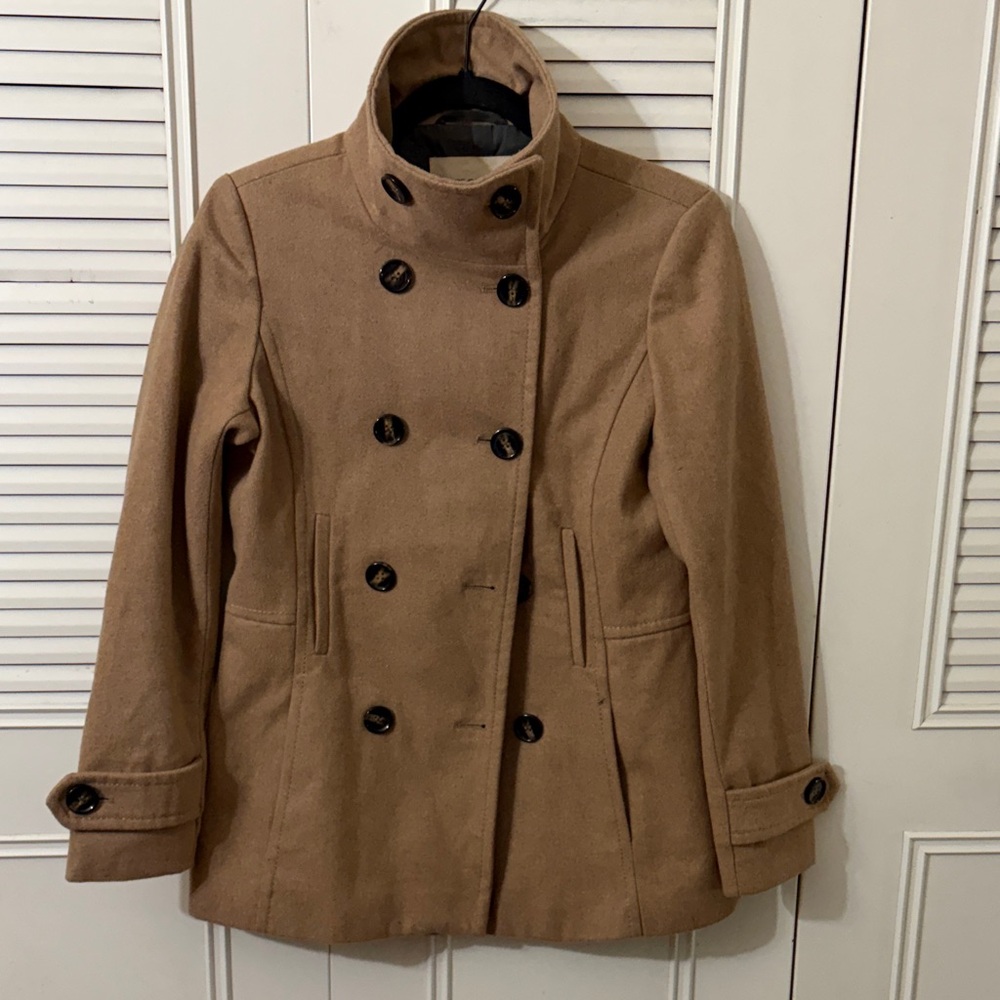 Thread & Supply Tan Pea Coat